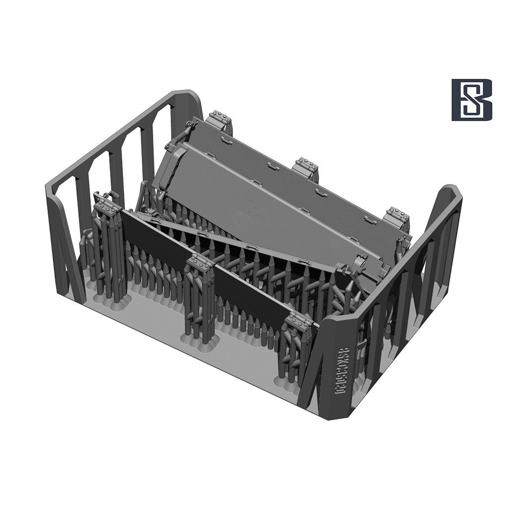 【新製品】BSK35020 1/35 WWII アメリカ M4A3シャーマン中戦車 荷物ラック/予備履帯ホルダーセット(2両分入)