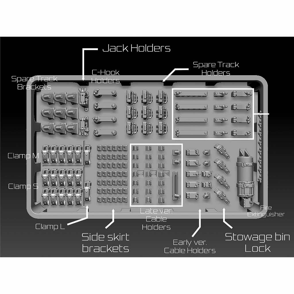 【新製品】BSKD35001 1/35 WWII ドイツ タイガーI重戦車用ディテールセット