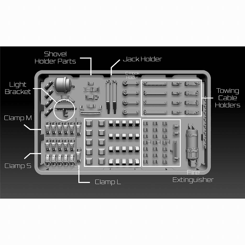 【新製品】BSKD35002 1/35 WWII ドイツ キングタイガー重戦車用ディテールセット