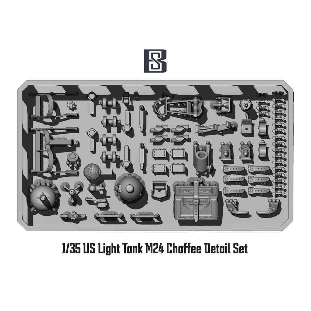 【新製品】BSKD35030 1/35 WWII アメリカ M24チャーフィー軽戦車 ディテールセット