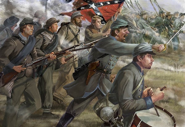 【新製品】148)南北戦争 ゲティスバーグの戦い 南軍 ピケットの突撃 1