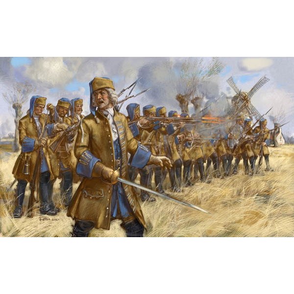 【新製品】254 スペイン継承戦争 フランス竜騎兵 下馬 攻防戦 171-1714年