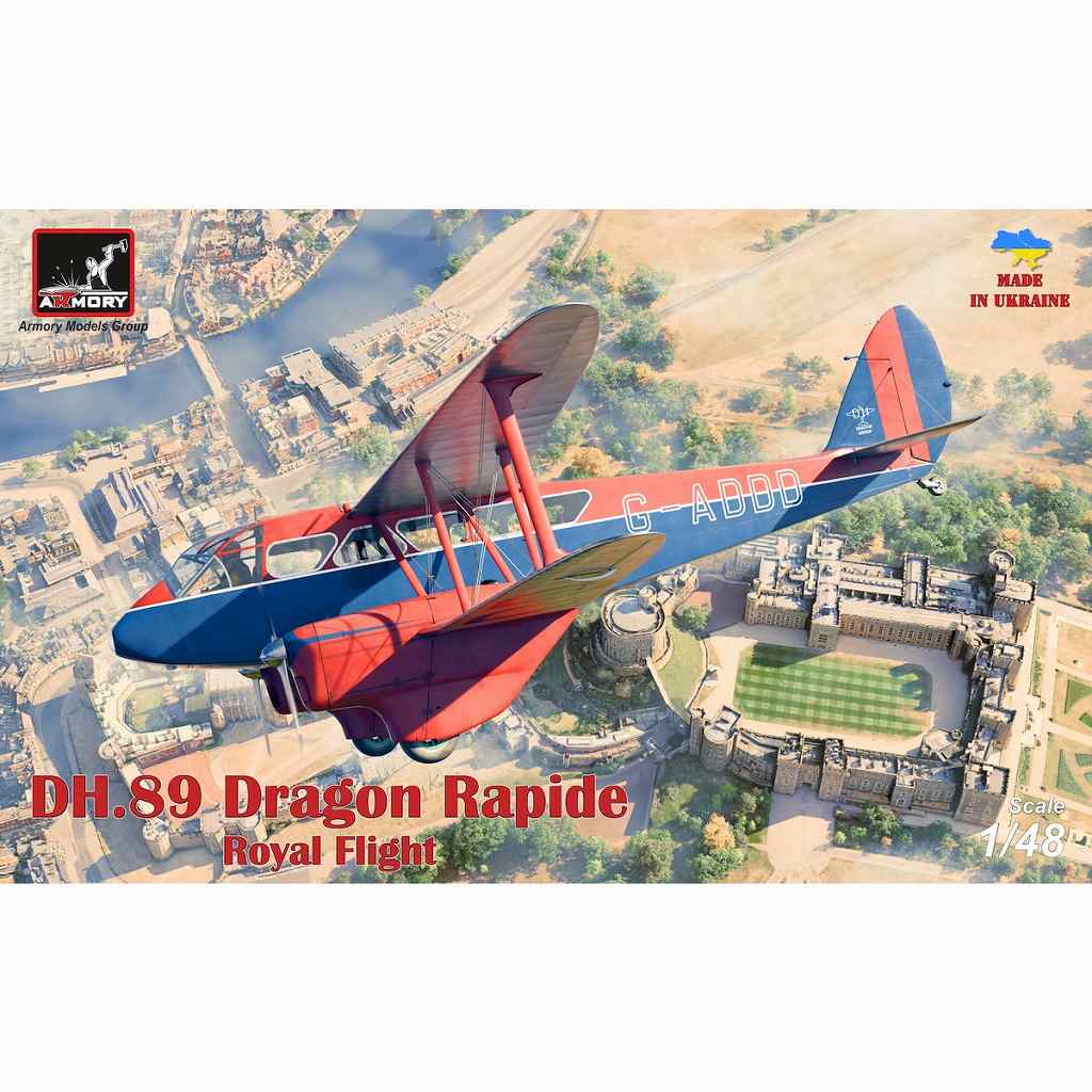 【新製品】AR48012 1/48 デ・ハビランド DH.89ドラゴン・ラピード 「ロイヤルフライト」