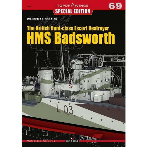 【新製品】TOPDRAWINGS 7069 英国海軍 ハント級駆逐艦 バッズワース