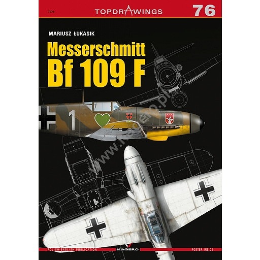 【新製品】TOPDRAWINGS 7076 メッサーシュミット Bf109F