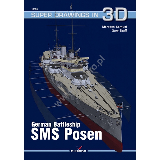【再入荷】SUPER DRAWINGS IN 3D 16053 独 戦艦 ポーゼン Posen