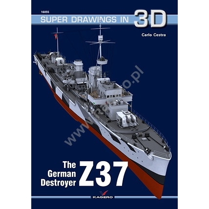 【新製品】SUPER DRAWINGS IN 3D 16055 独海軍 駆逐艦 Z37