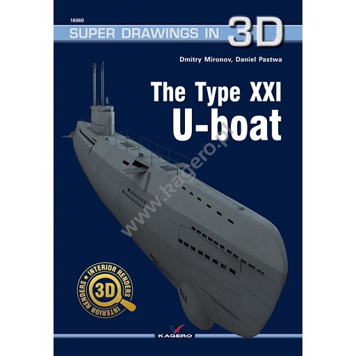 【新製品】SUPER DRAWINGS IN 3D 16060 ドイツ海軍 Uボート タイプXXI