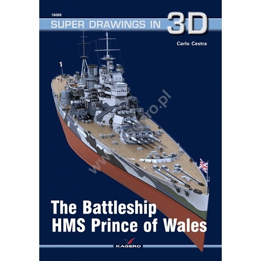 【新製品】SUPER DRAWINGS IN 3D 16069 英海軍 戦艦 プリンス・オブ・ウェールズ