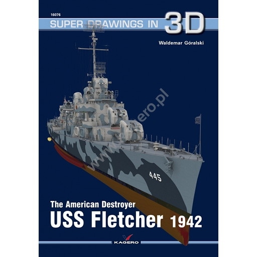 【新製品】SUPER DRAWINGS IN 3D 16076 米海軍 駆逐艦 フレッチャー 1942