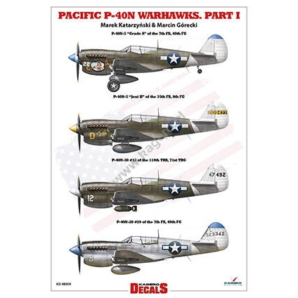 【新製品】KD48009 カーチス P-40N ウォーホーク 太平洋戦線 Pt.I