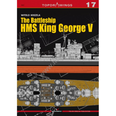 【再入荷】TOPDRAWINGS 7017 イギリス海軍 戦艦 キング・ジョージV世 King George V