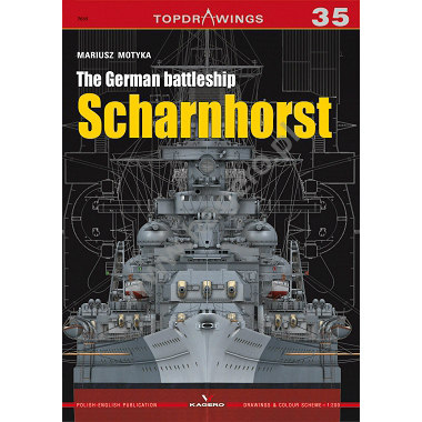 【再入荷】TOPDRAWINGS 7035 ドイツ海軍 戦艦 シャルンホルスト