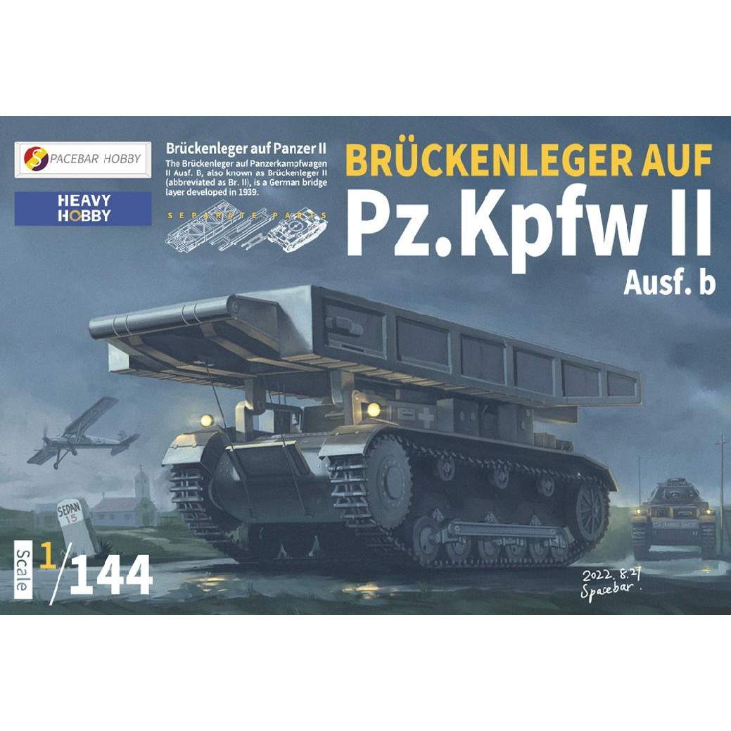 【再入荷】HH-14012 1/144 WWII ドイツ軍 II号戦車 B型 架橋戦車
