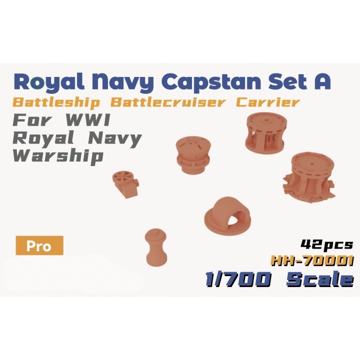 【新製品】HH-70001 WWI 英国海軍 キャプスタンセットA 戦艦/巡洋戦艦/航空母艦用