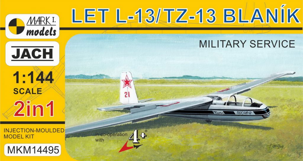 【新製品】MKM14495)LET L-13/TZ-13 ブラニックグライダー 軍用機