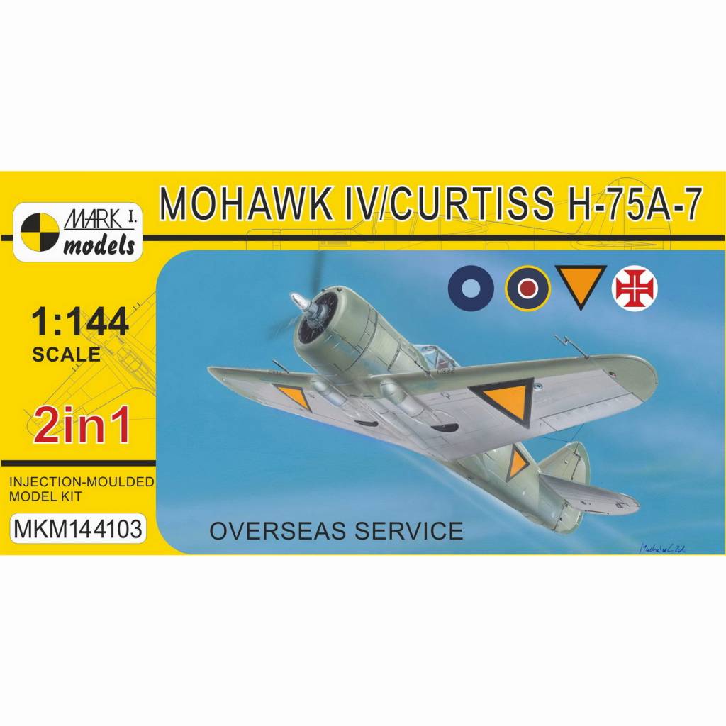 【新製品】MKM144103 1/144 モホークIV/カーチス H-75A-7「海外仕様」 2イン1