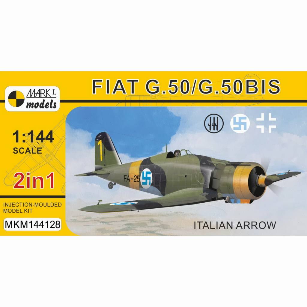 【新製品】MKM144128 1/144 フィアット G.50/G.50bis｢イタリアンアロー｣ 2イン1