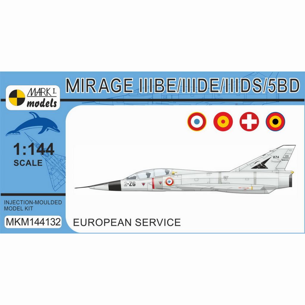 【新製品】MKM144132 1/144 ミラージュIIIBE/IIIDE/IIIDS/5BD ｢ヨーロッパ｣