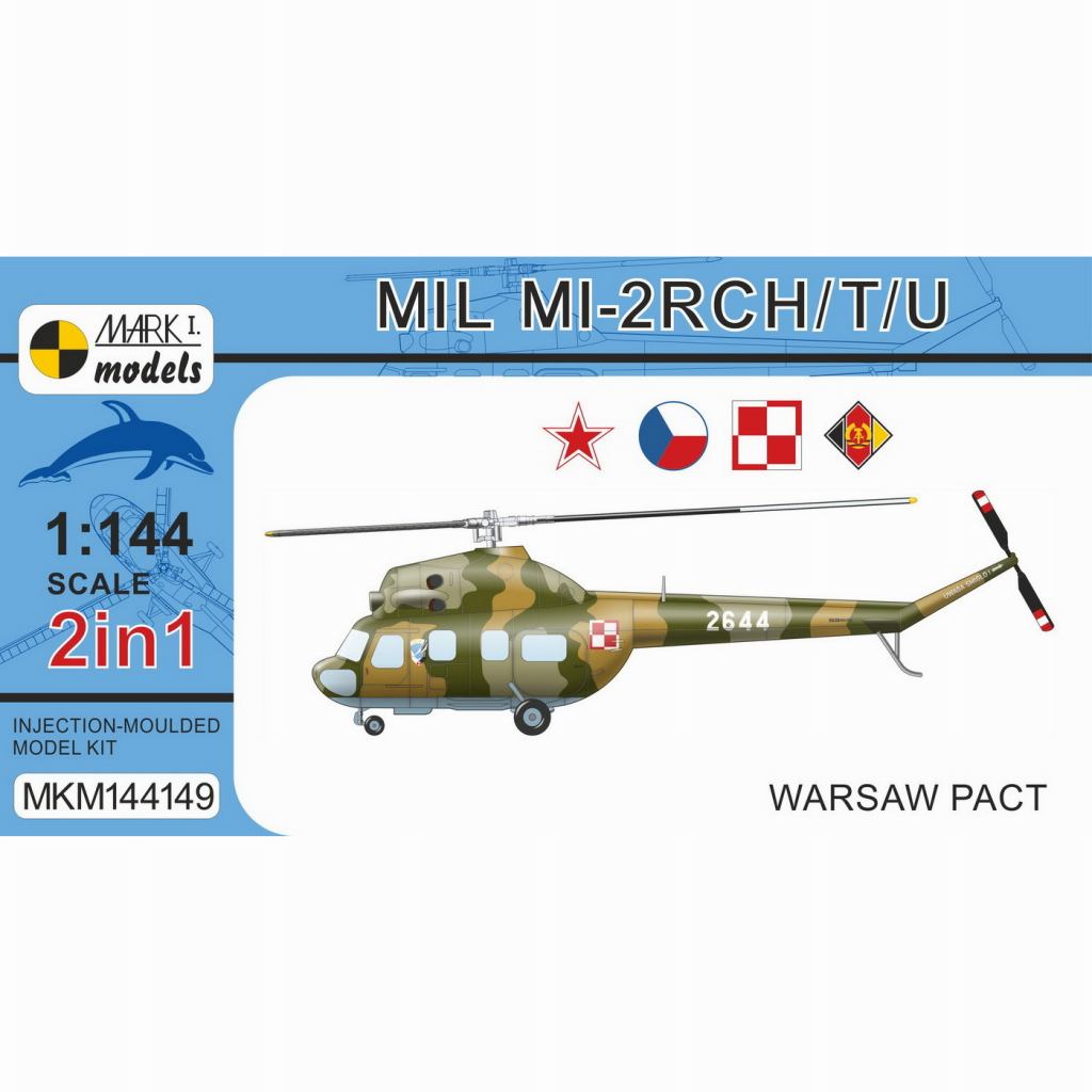 【新製品】MKM144149 1/144 Mil Mi-2RCH/T/U「ワルシャワ条約機構」 2 in 1