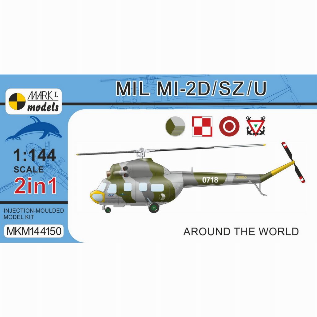 【新製品】MKM144150 1/144 Mil Mi-2D/SZ/U 「世界のMi-2」2 in 1