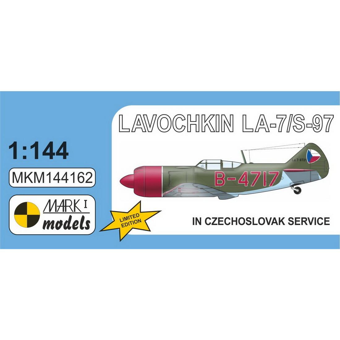 【新製品】MKM144162 1/144 La-7/S-97 「チェコスロバキア」リミテッドエディション