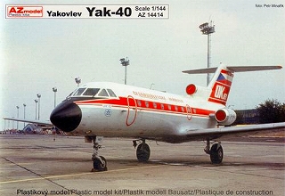【新製品】[2095011441407] AZ14414)ヤク Yak-40 チェコ航空/ジェネラルエアー西ﾄﾞｲﾂ航空