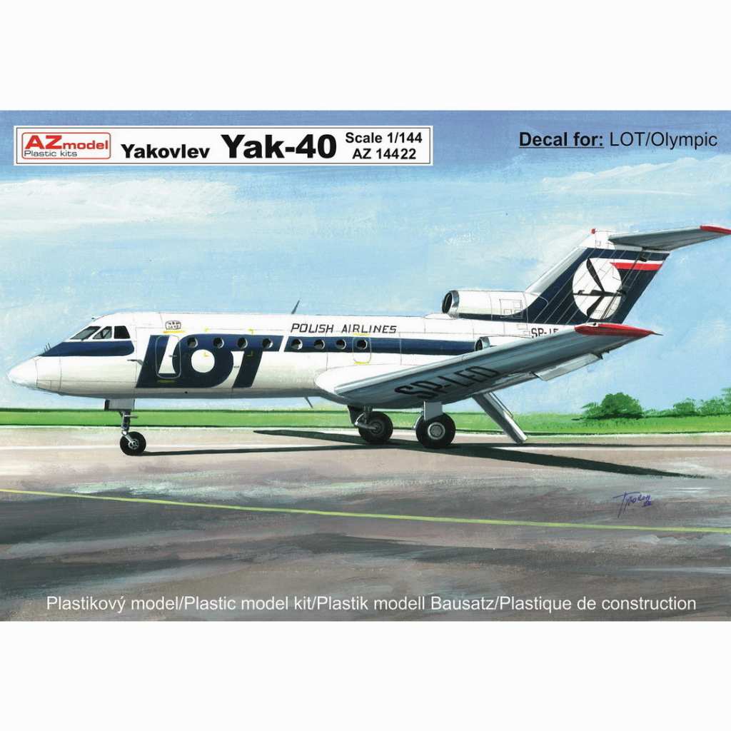 【新製品】AZ14422 Yak-40 旅客機｢LOTポーランド航空、オリンピック航空｣