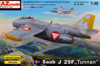 【新製品】[2095014805602] AZ4856)サーブ J-29F テュナン オーストリア空軍