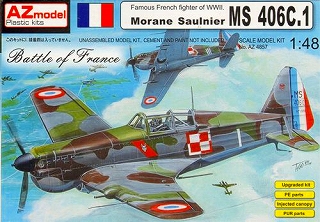【新製品】[2095014805701] AZ4857)モラーヌ ソルニエ MS406C1 フランス防空戦