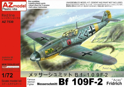 【新製品】AZ7530)ﾒｯｻｰｼｭﾐｯﾄ Bf109F-2 Aces