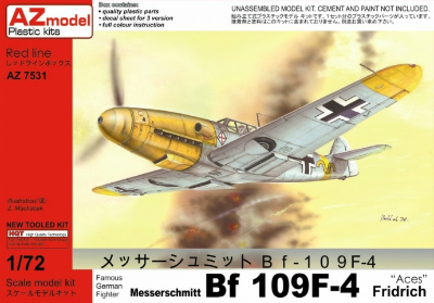 【新製品】AZ7531)メッサーシュミット Bf109F-4 Aces