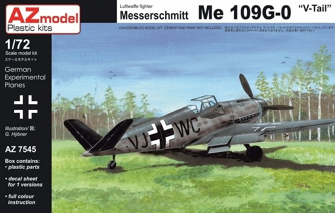 【新製品】AZ7545)メッサーシュミット Bf109H-0 Vテール