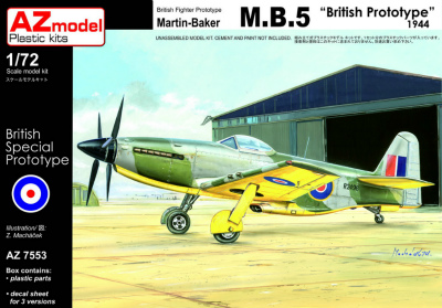【新製品】AZ7553)マーチンベーカー M.B.5 試作戦闘機 1944