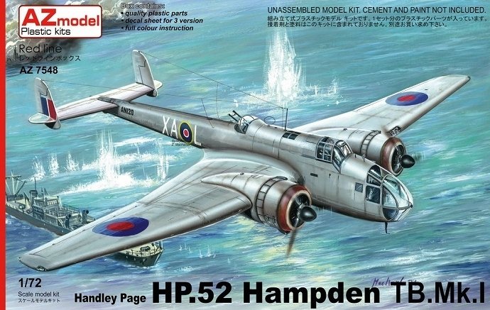 【新製品】AZ7555)ハンドレページ HP.52 ハンプデン TB.Mk.I