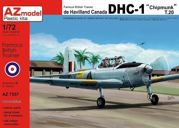 【新製品】AZ7557)デ・ハビランド・カナダ DHC-1 チップマンク T.20 アイルランド空軍/デンマーク空軍/イラク空軍/エジプト空軍