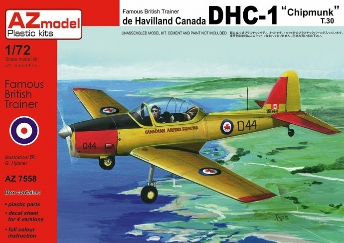 【新製品】AZ7558)デ・ハビランド・カナダ DHC-1 チップマンク T.30 カナダ空軍/レバノン空軍