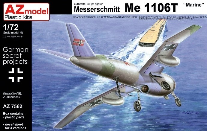 【再入荷】AZ7562 メッサーシュミット Me1106T 海軍型