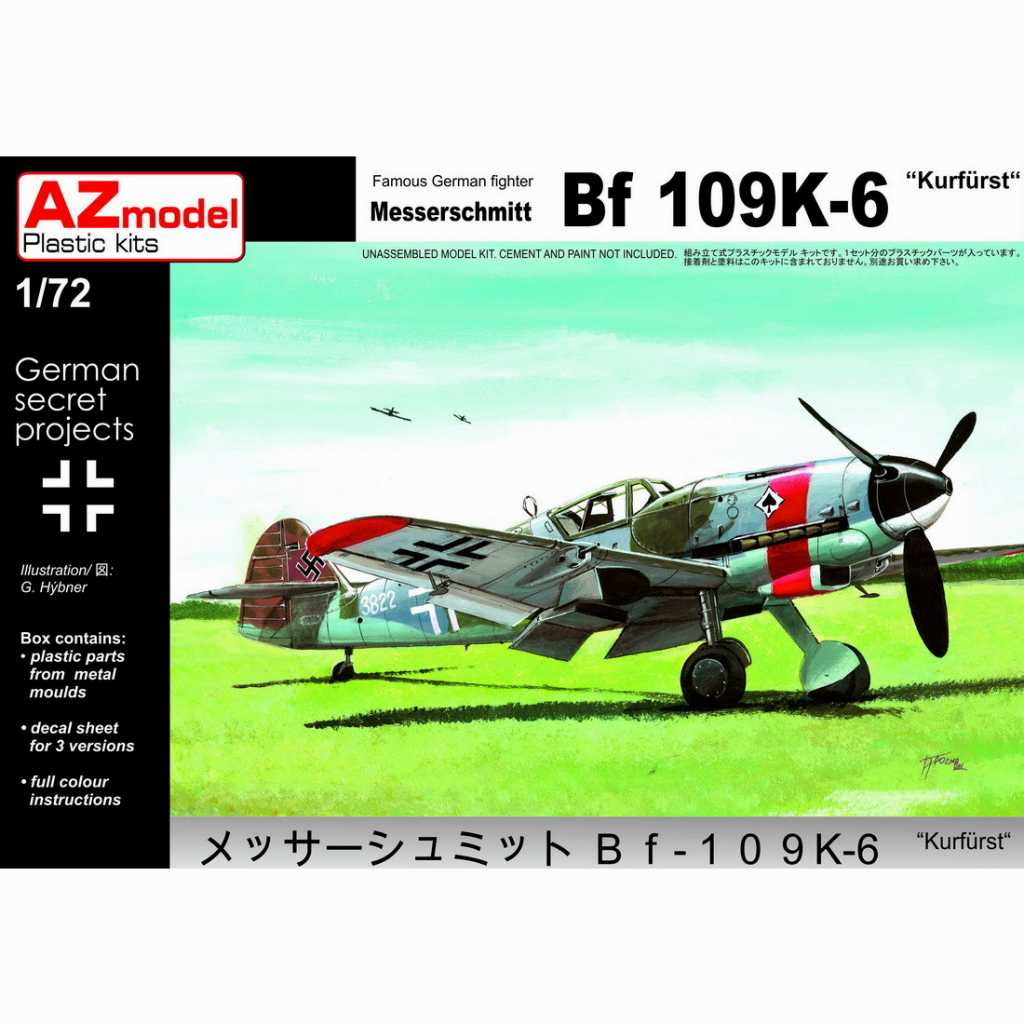 【再入荷】AZ7600 メッサーシュミット Bf109K-6 クーアフュルスト