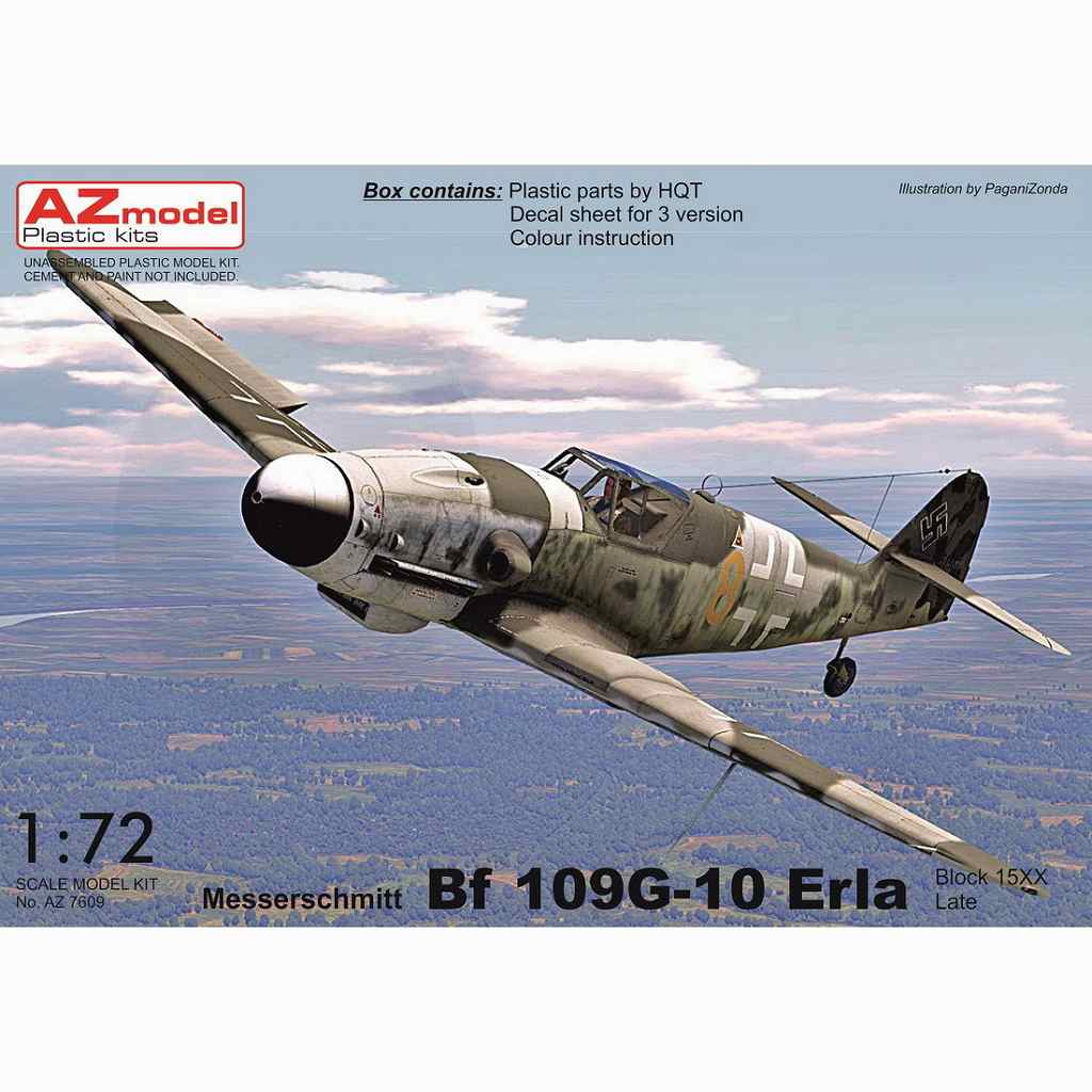 【新製品】AZ7611 メッサーシュミット Bf109G-10 エルラ工場後期型