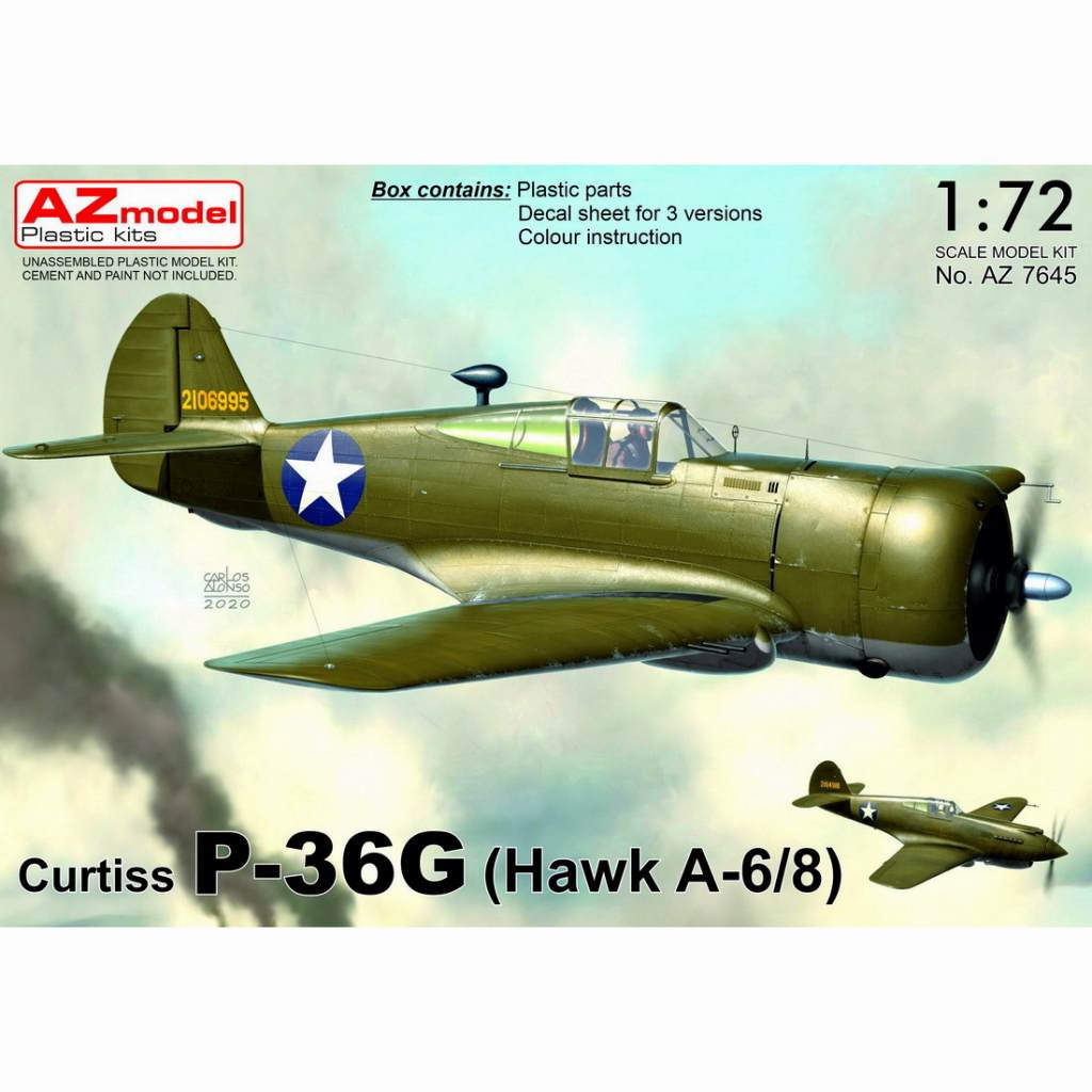 【新製品】AZ7645 カーチス ホーク P-36G(H-75A-6/8)