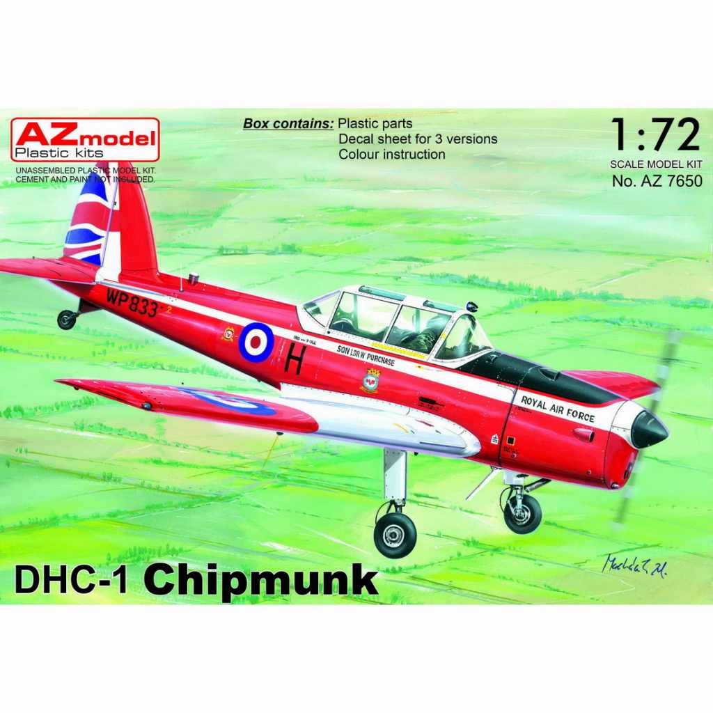 【新製品】AZ7650 デ・ハビランド DHC-1 チップマンク