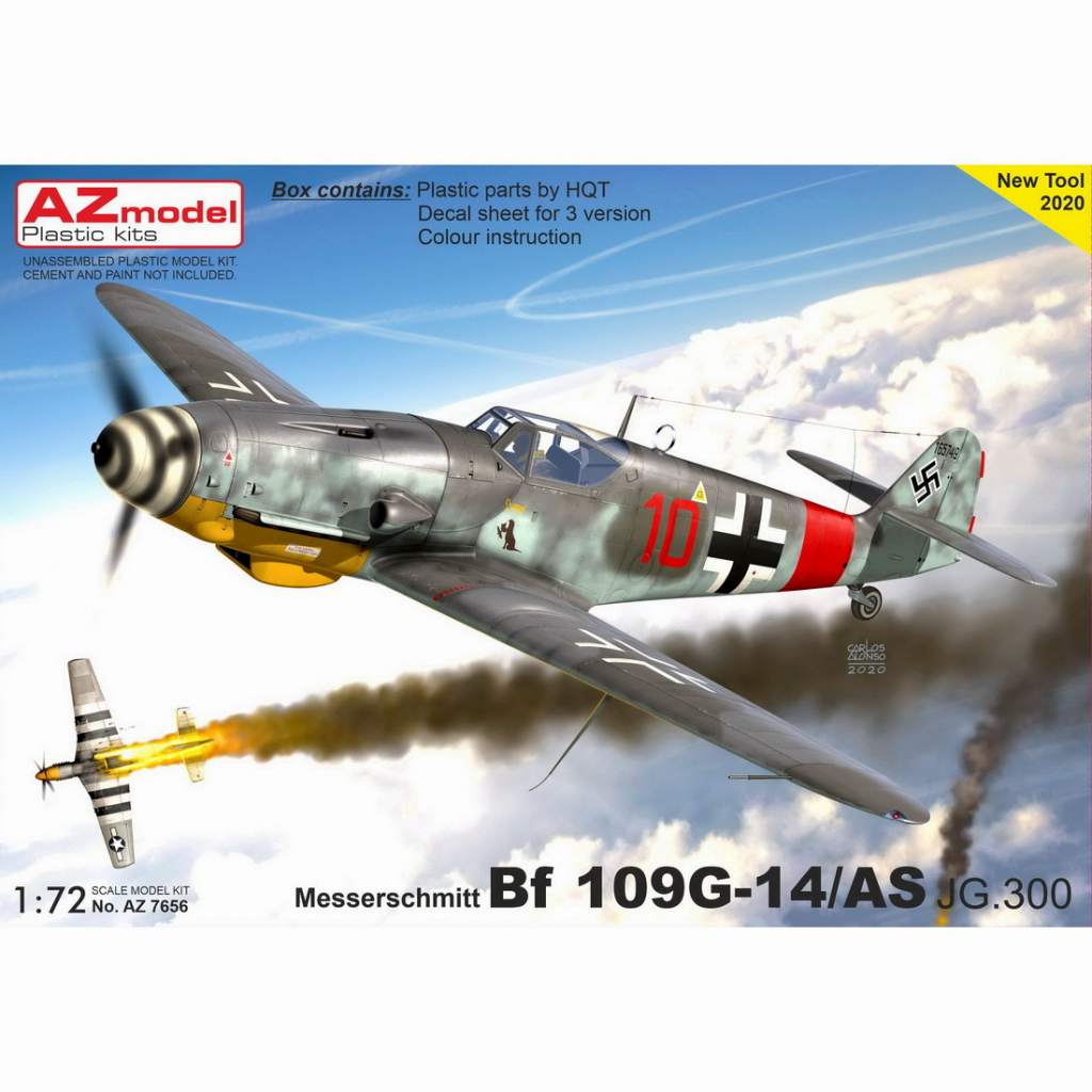 【新製品】AZ7656 メッサーシュミット Bf109G-14/AS ｢JG.300｣