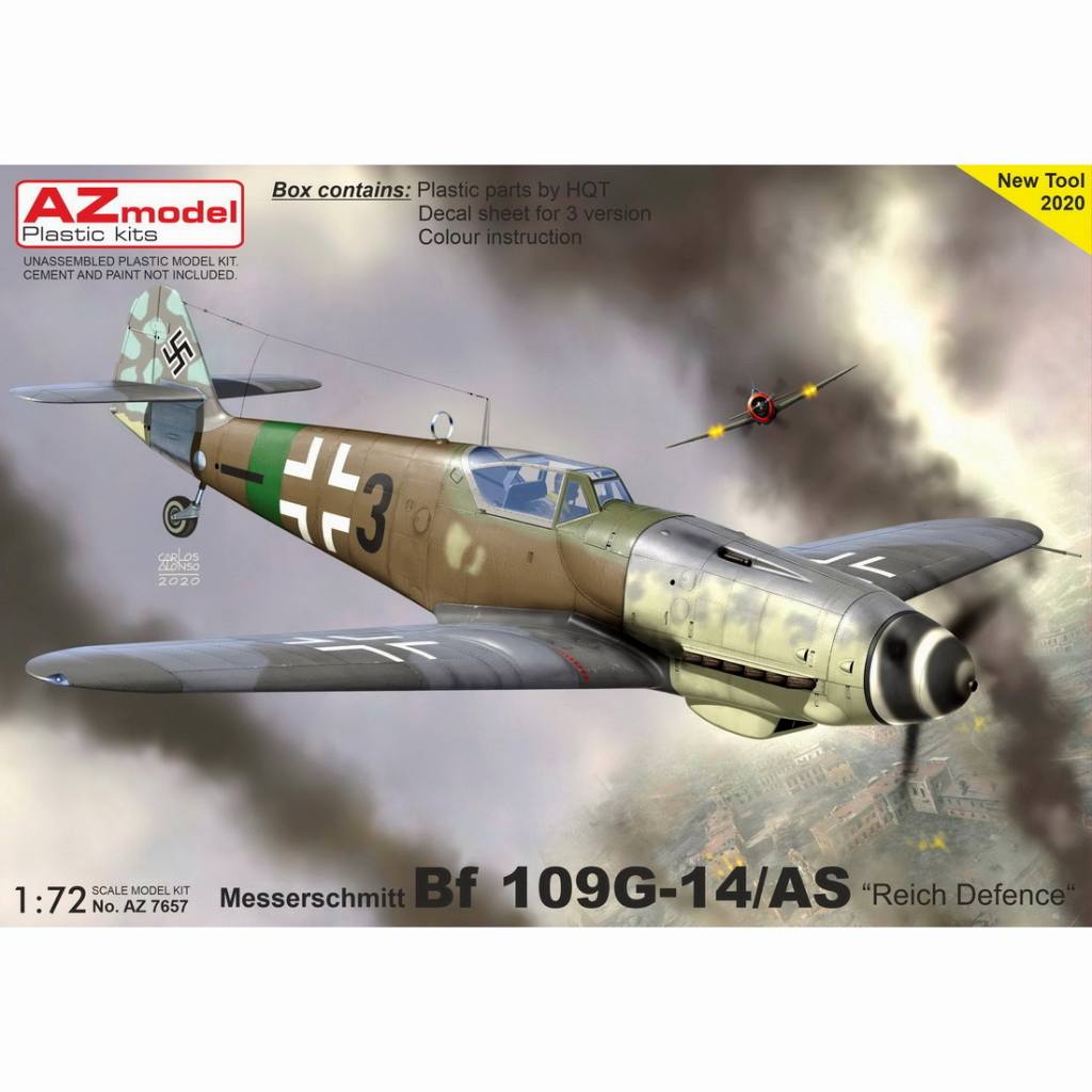 【新製品】AZ7657 メッサーシュミット Bf109G-14/AS ｢本土防空戦｣