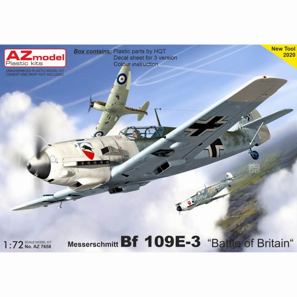 【新製品】AZ7658 メッサーシュミット Bf109E-3 バトル・オブ・ブリテン