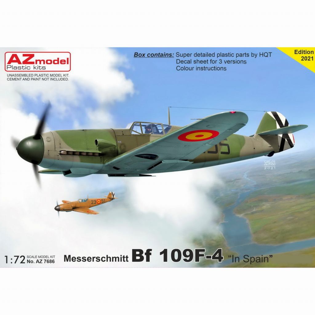 【新製品】AZ7686 メッサーシュミット Bf109F-4 ｢スペイン｣