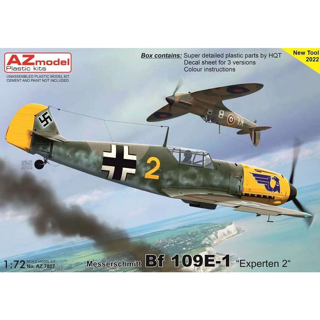 【新製品】AZ7807 1/72 BF109E-1 ｢エースパイロット2｣