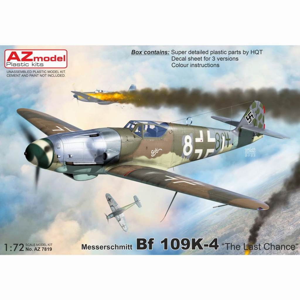 【新製品】AZ7819 1/72 メッサーシュミット Bf109K-4「ラストチャンス」