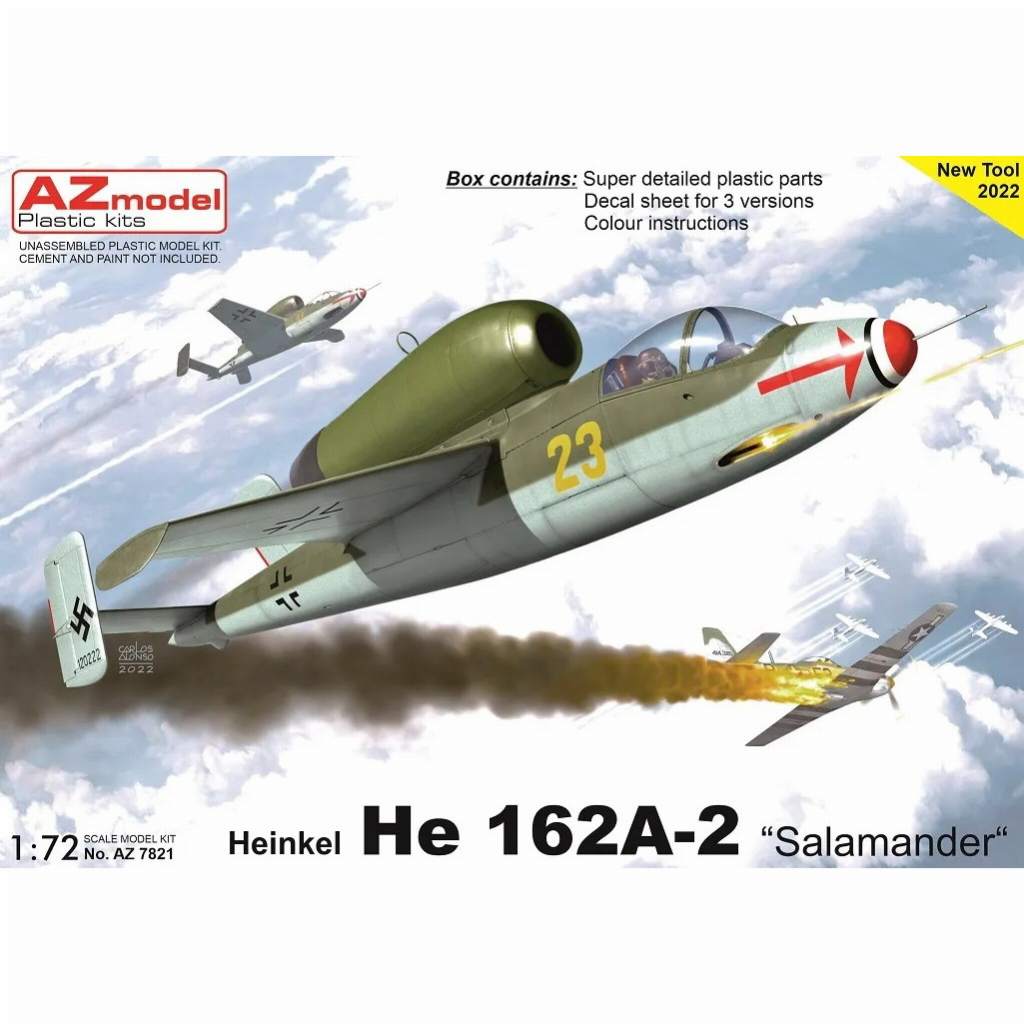 【新製品】AZ7821 1/72 He162A-2 サラマンダー