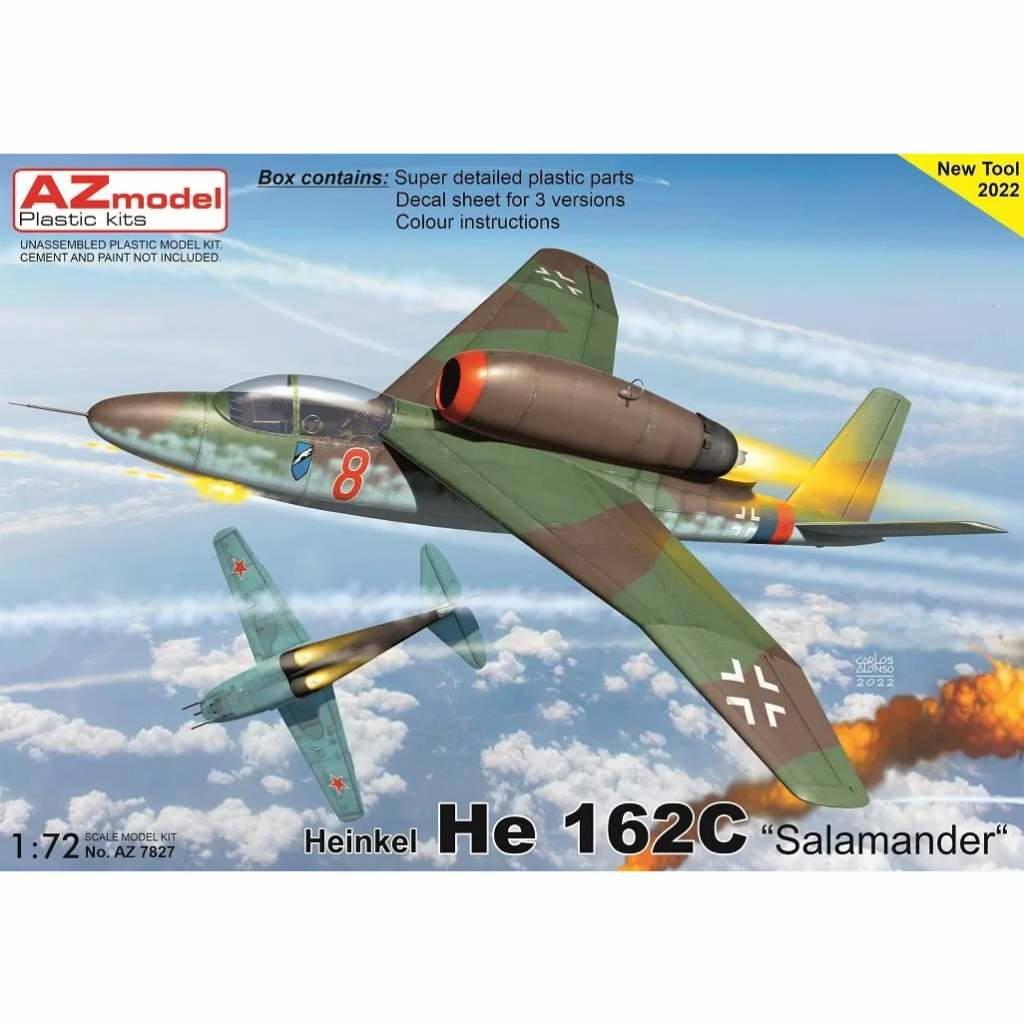 【新製品】AZ7827 1/72 He162C サラマンダー